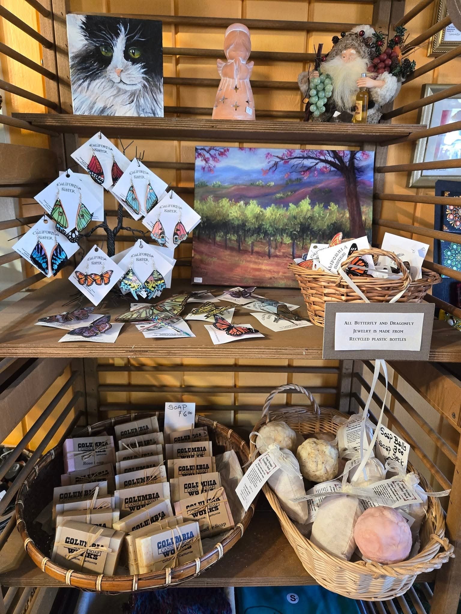 Butterfly jewelry, soaps, and artisan crafts at All That MATTERS